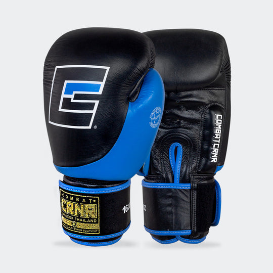 Combat Corner - Velcro - Black & Cyan
