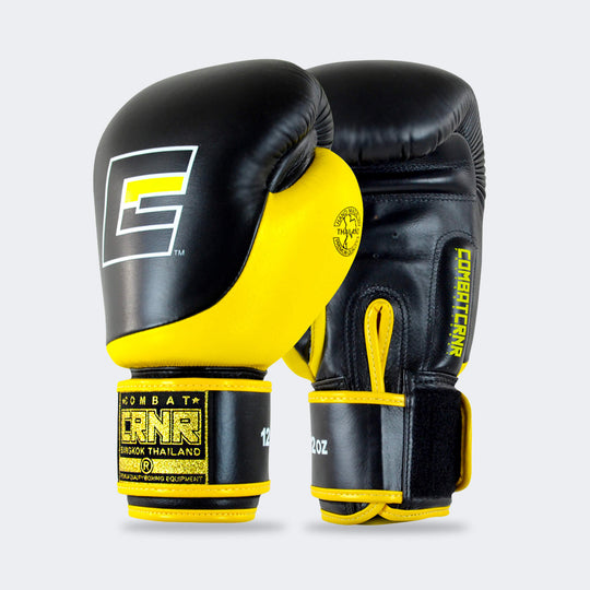 Combat Corner - Velcro - Black & Yellow