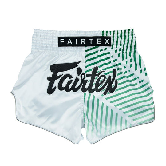 Fairtex Muay Thai Shorts - BS1923  - Slim Cut - Racer White