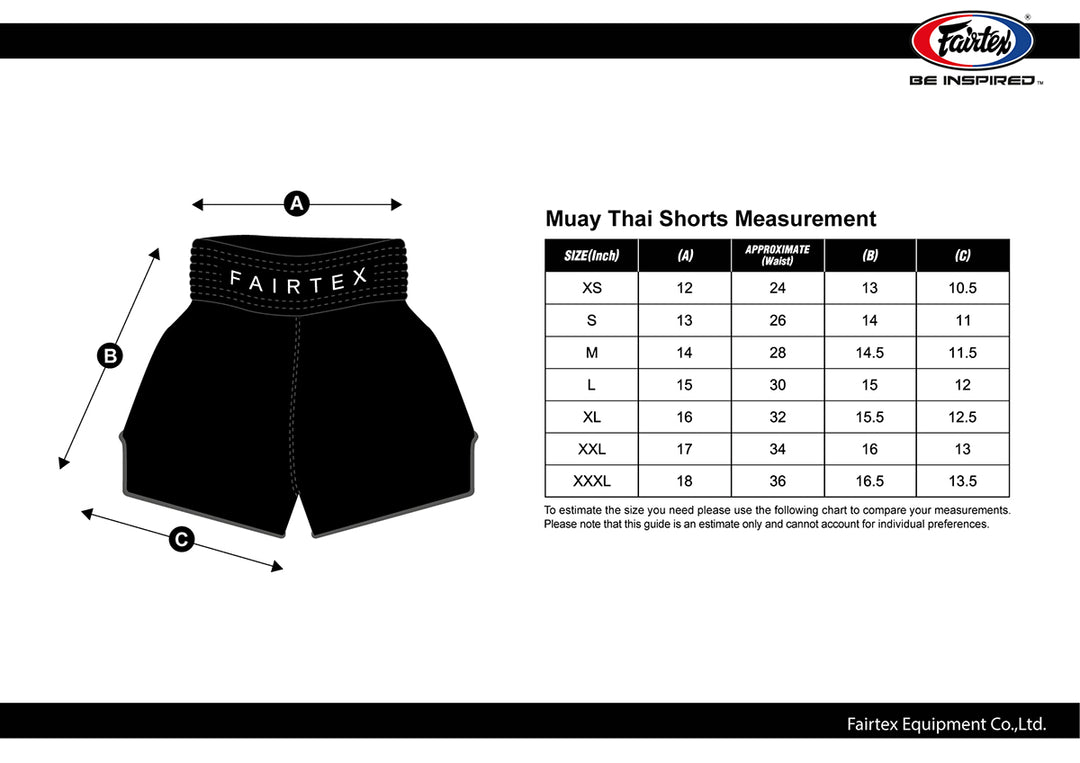 Fairtex Muay Thai Shorts - BS1901 - Slim Cut - Stealth Collection - Black