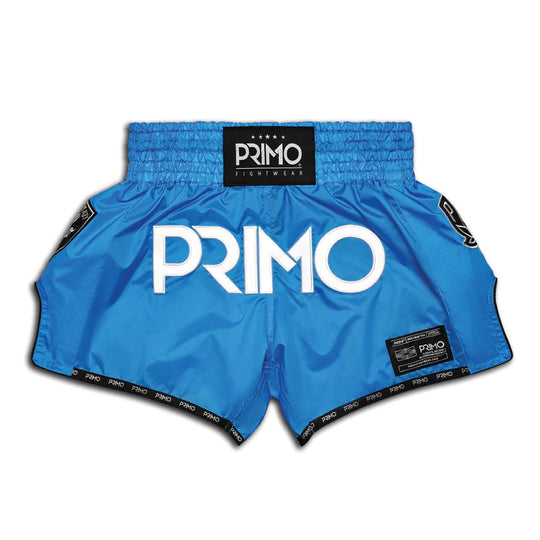 Primo Fightwear Muay Thai Shorts - Super Nylon Series - Blue Jay